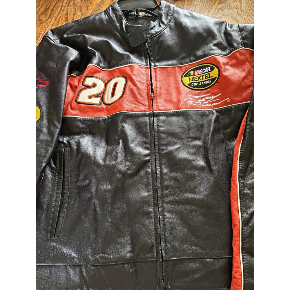 Vintage Wilsons Leather Tony Stewart #20 NASCAR CHASE Leather Jacket Size S